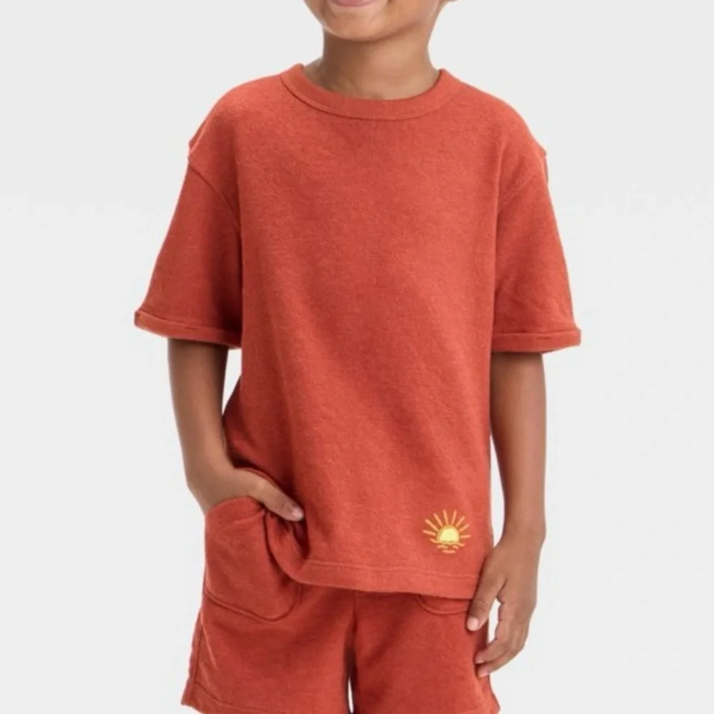 Toddler Boys' Short Sleeve‎ French Terry T-Shirt and Shorts Set - Cat & Jack
